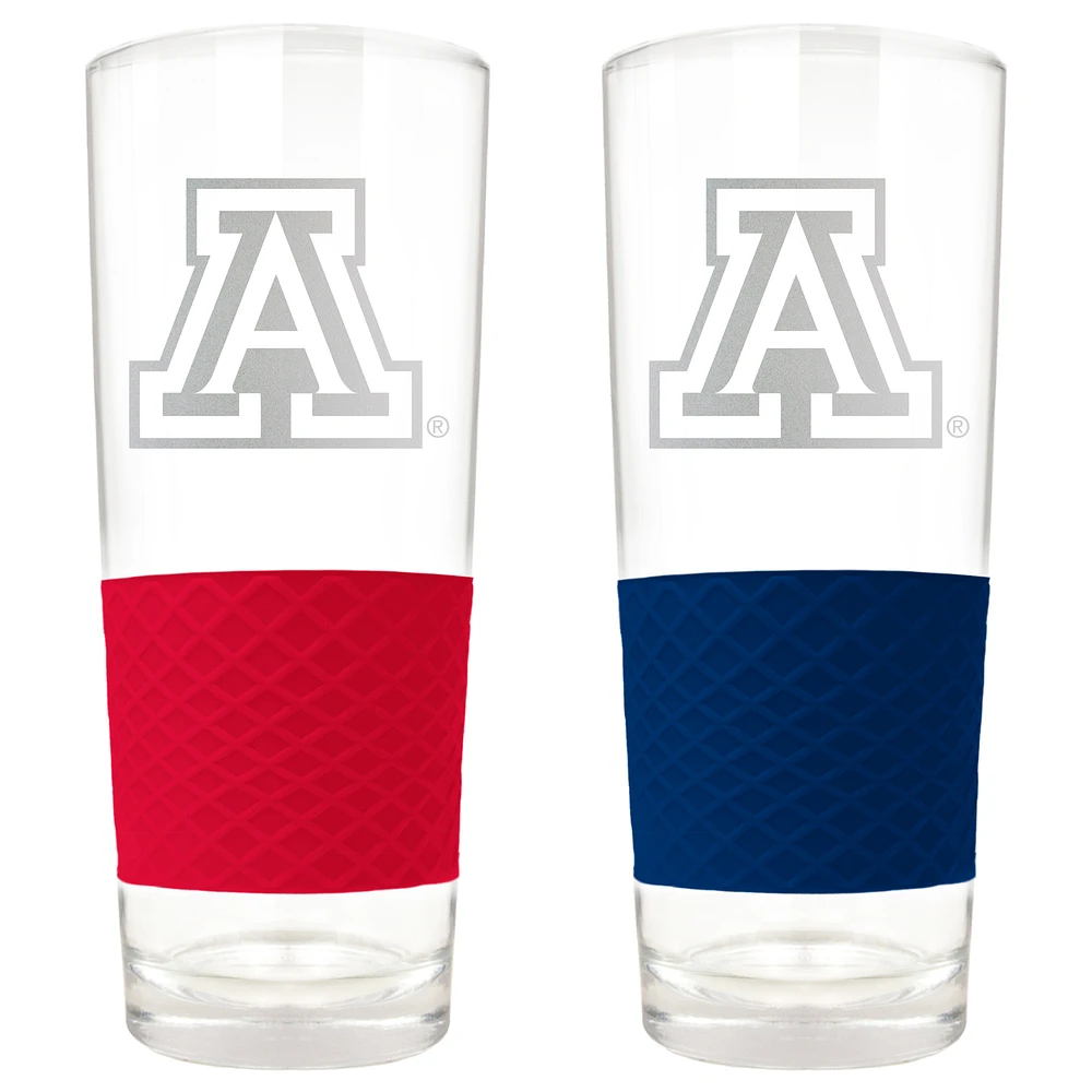 Arizona Wildcats 22oz. Logo Score Pint Glass Two-Piece Set