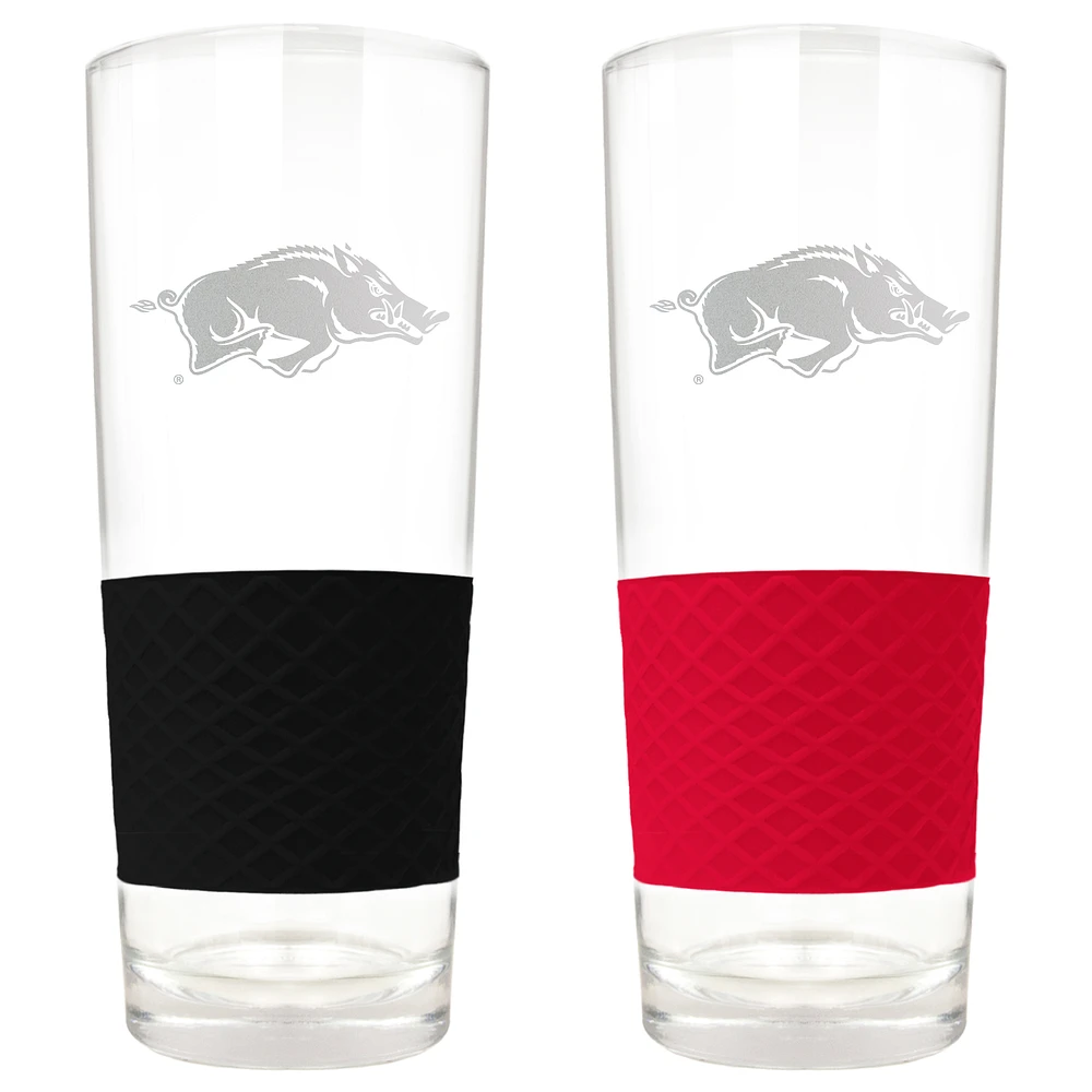 Arkansas Razorbacks 22oz. Logo Score Pint Glass Two-Piece Set