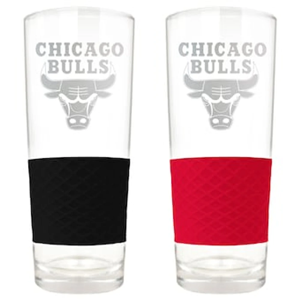 Chicago Bulls 22oz. Logo Score Pint Glass Two-Piece Set