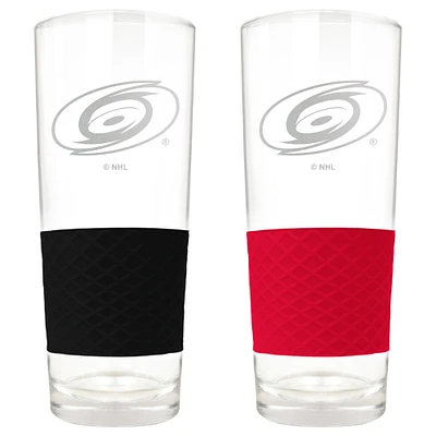Carolina Hurricanes 22oz. Logo Score Pint Glass Two-Piece Set