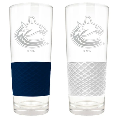 Vancouver Canucks 22oz. Logo Score Pint Glass Two-Piece Set