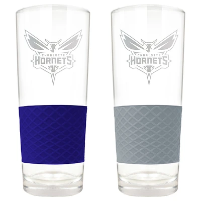 Charlotte Hornets 22oz. Logo Score Pint Glass Two-Piece Set