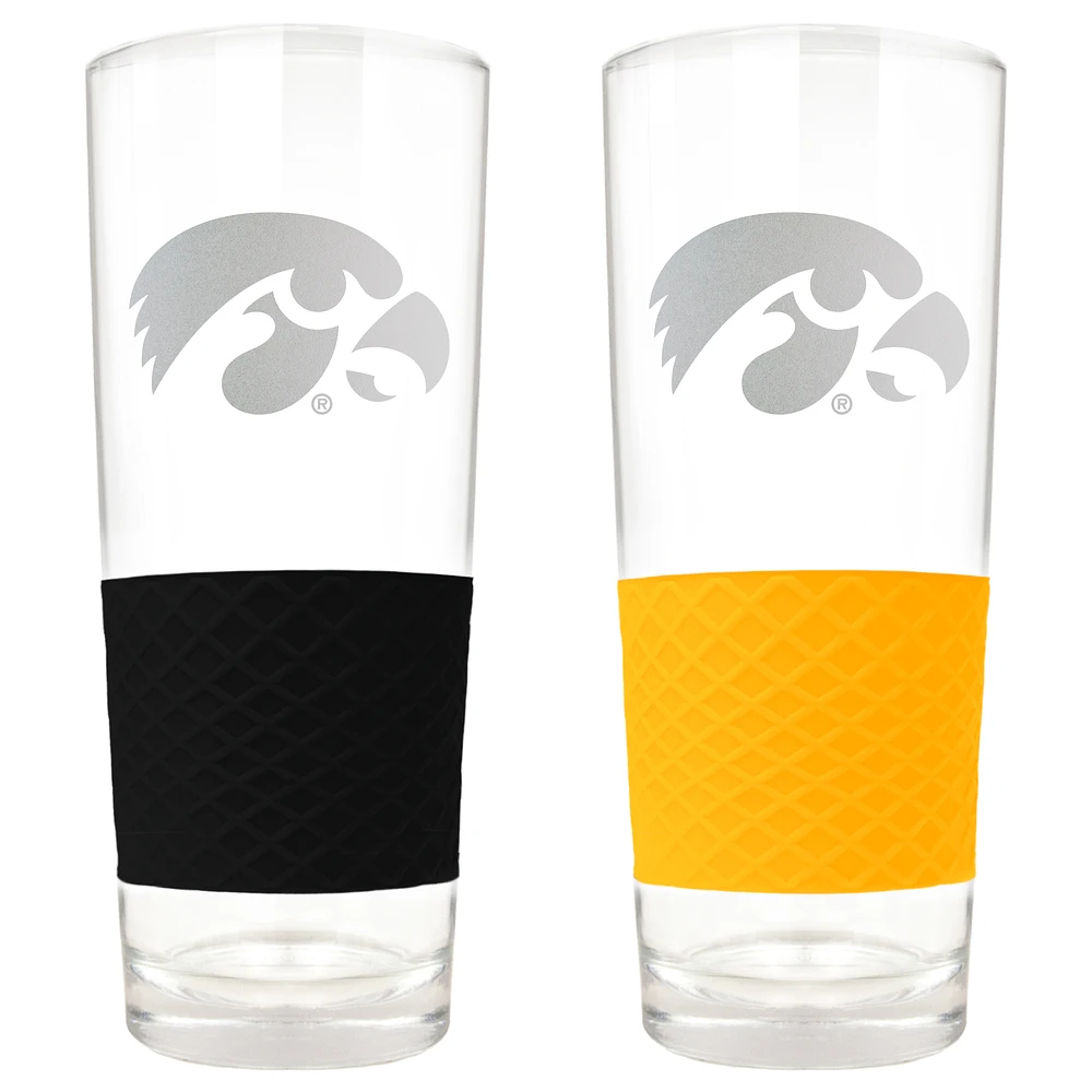 Iowa Hawkeyes 22oz. Logo Score Pint Glass Two-Piece Set
