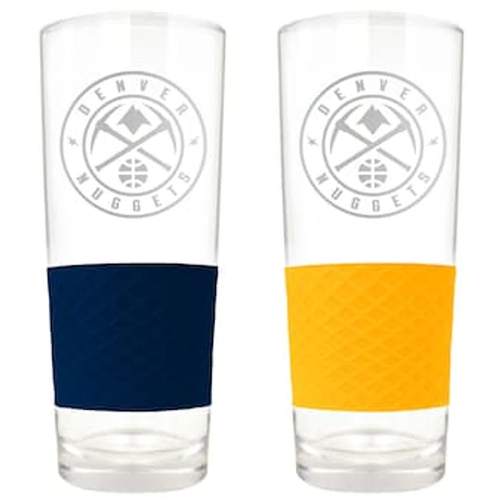 Denver Nuggets 22oz. Logo Score Pint Glass Two-Piece Set