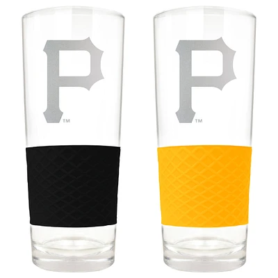 Pittsburgh Pirates 22oz. Logo Score Pint Glass Two-Piece Set
