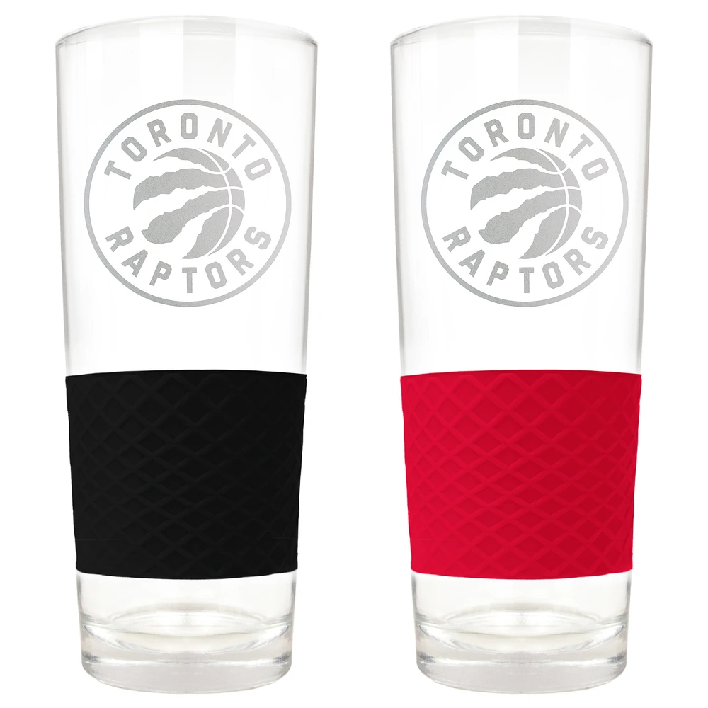 Toronto Raptors 22oz. Logo Score Pint Glass Two-Piece Set
