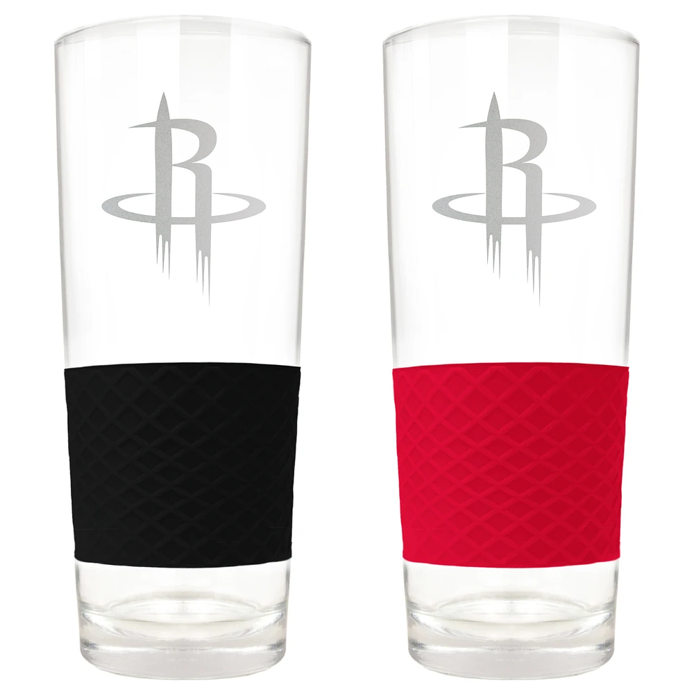 Houston Rockets 22oz. Logo Score Pint Glass Two-Piece Set
