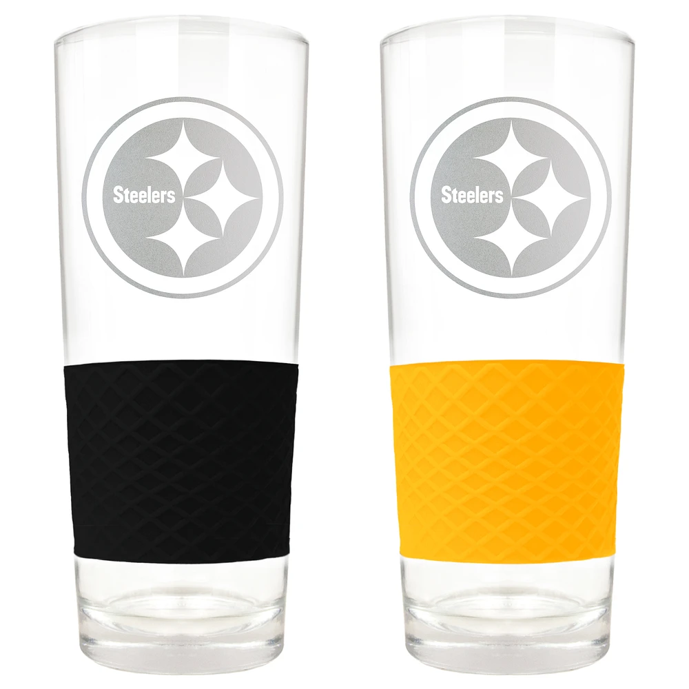 Pittsburgh Steelers 22oz. Logo Score Pint Glass Two-Piece Set