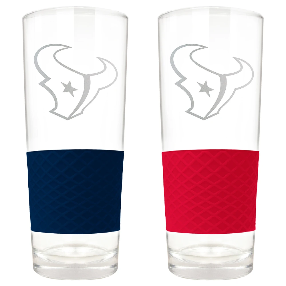 Houston Texans 22oz. Logo Score Pint Glass Two-Piece Set