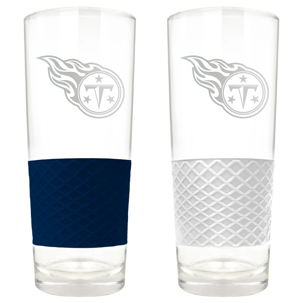 Tennessee Titans 22oz. Logo Score Pint Glass Two-Piece Set