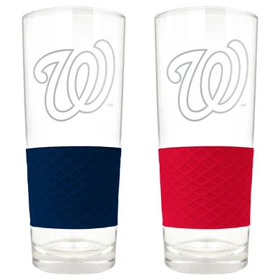 Washington Nationals 22oz. Logo Score Pint Glass Two-Piece Set