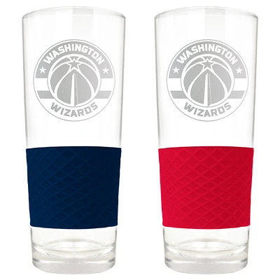 Washington Wizards 22oz. Logo Score Pint Glass Two-Piece Set