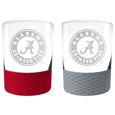 Alabama Crimson Tide 14oz. Commissioner Rocks Glass Two-Piece Set