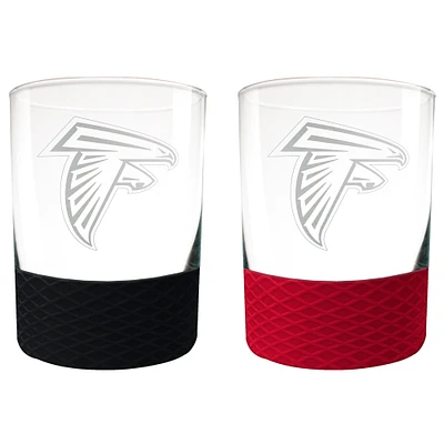 Atlanta Falcons 14oz. Commissioner Rocks Glass Two-Piece Set