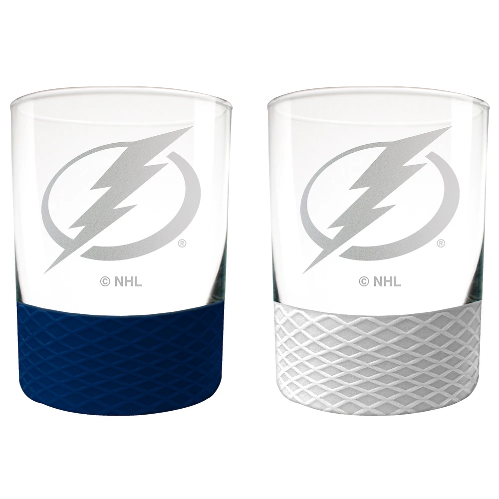 Tampa Bay Lightning 14oz. Commissioner Rocks Glass Two-Piece Set