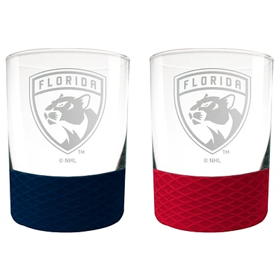 Florida Panthers 14oz. Commissioner Rocks Glass Two-Piece Set