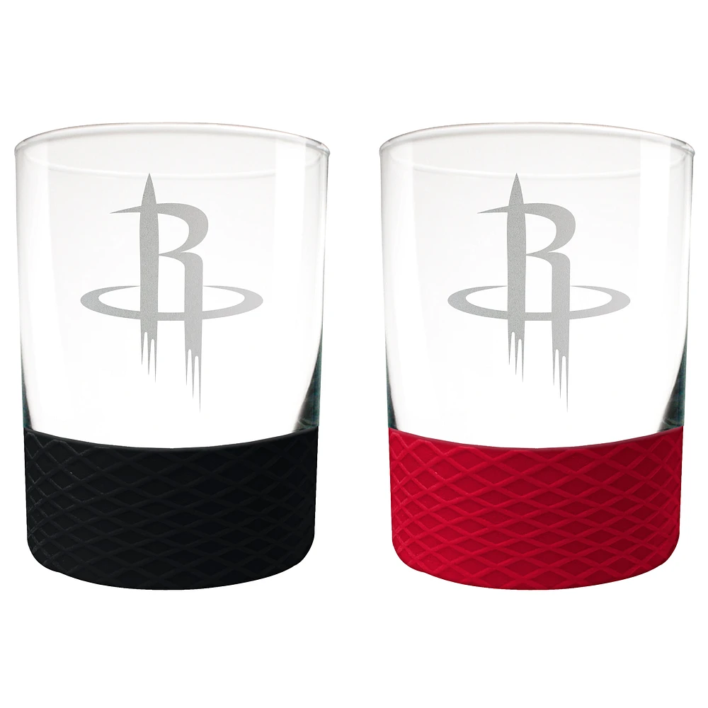 Houston Rockets 14oz. Commissioner Rocks Glass Two-Piece Set