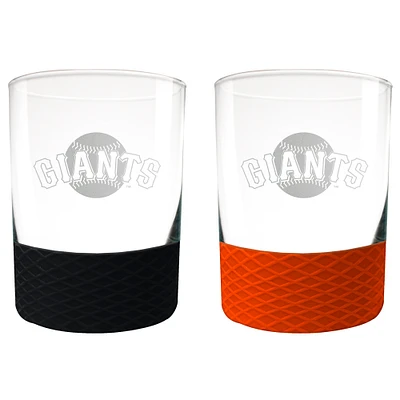 San Francisco Giants 14oz. Commissioner Rocks Glass Two-Piece Set