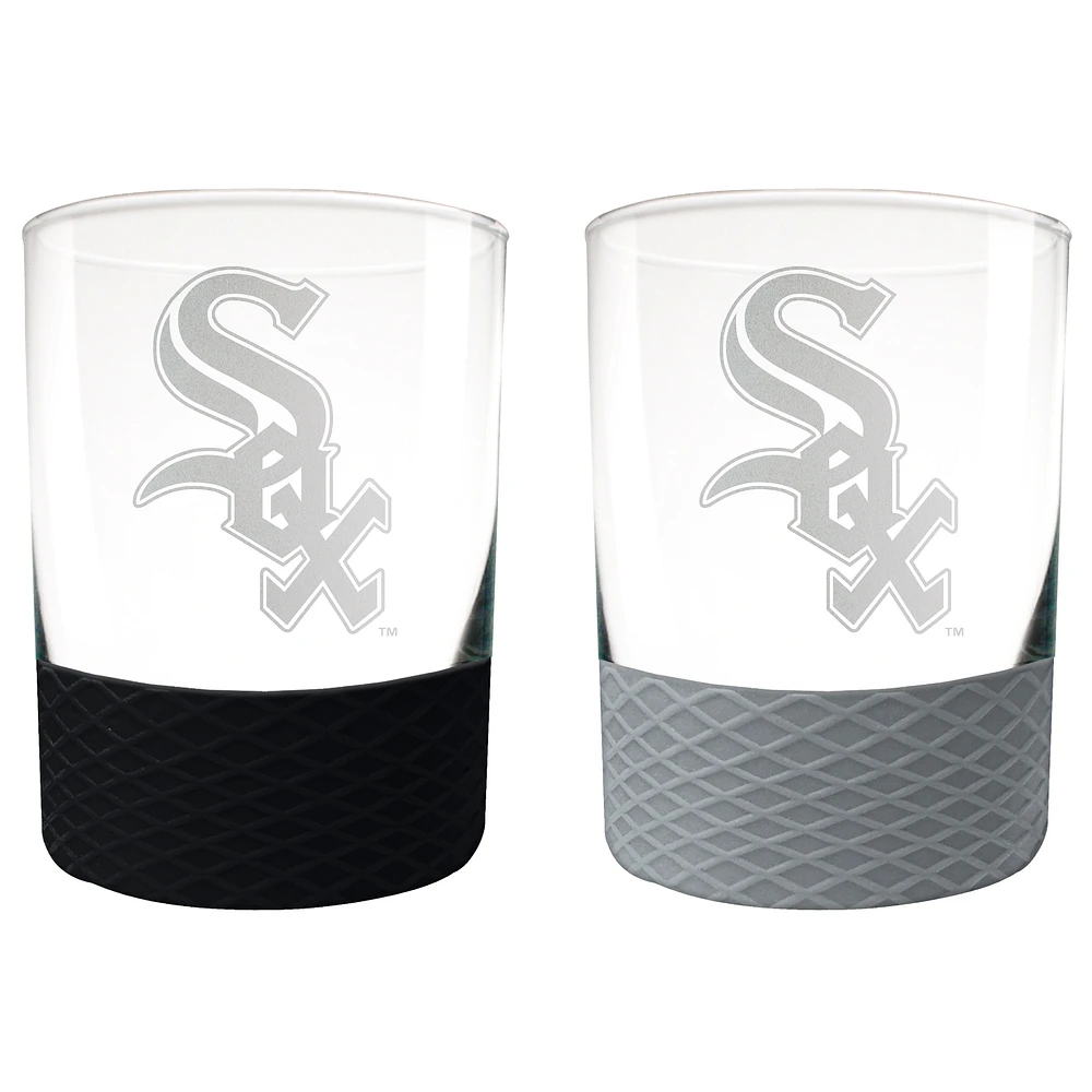 Chicago White Sox 14oz. Commissioner Rocks Glass Two-Piece Set