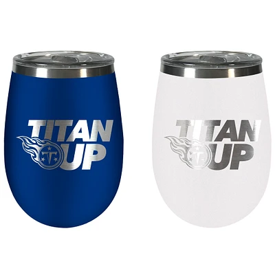 Tennessee Titans Team Colors Wine Tumbler Two-Piece Set