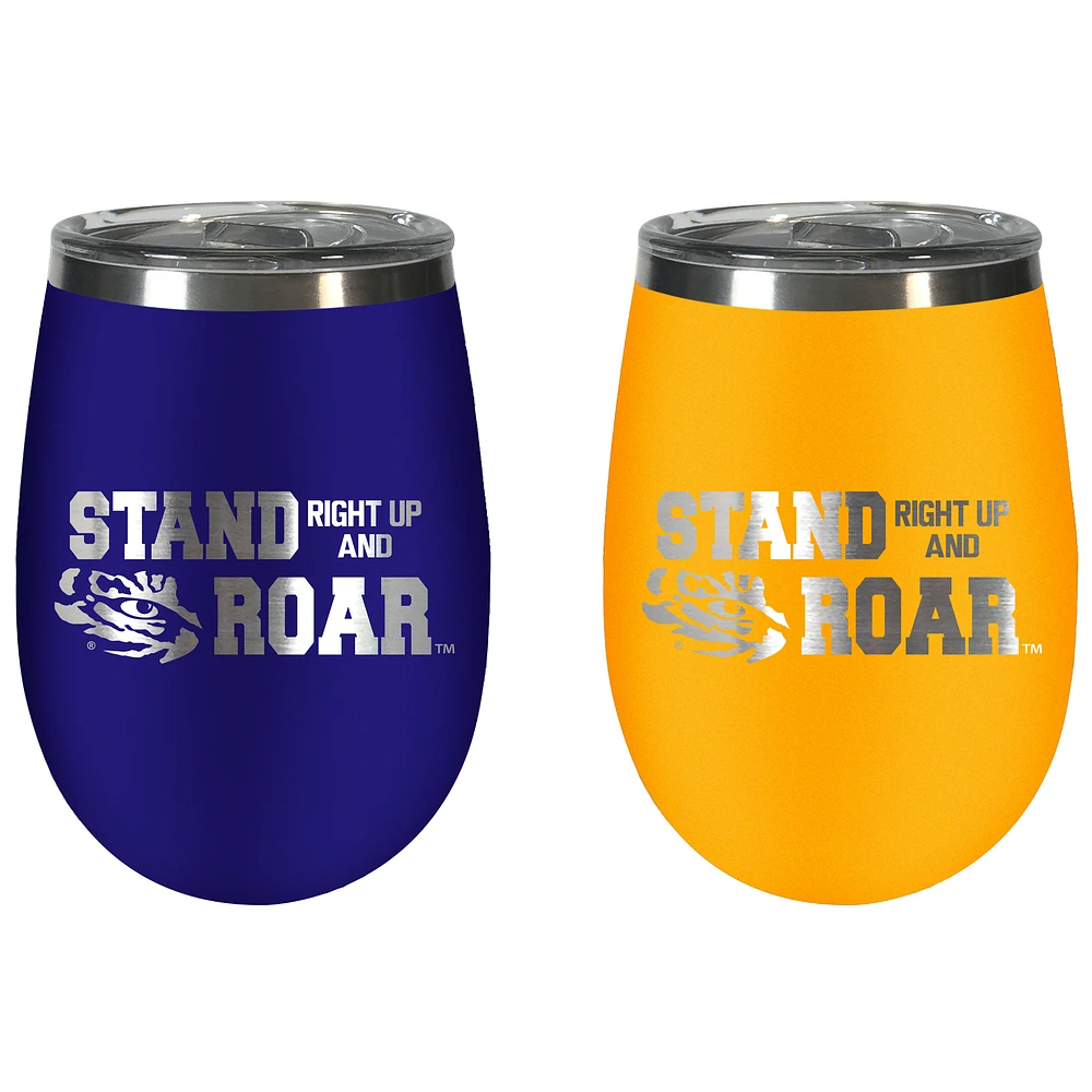 LSU Tigers Team Colors Wine Tumbler Two-Piece Set
