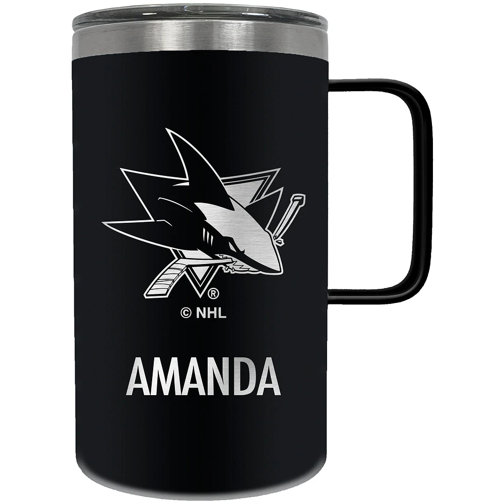 San Jose Sharks 18oz. Personalized Hustle Mug