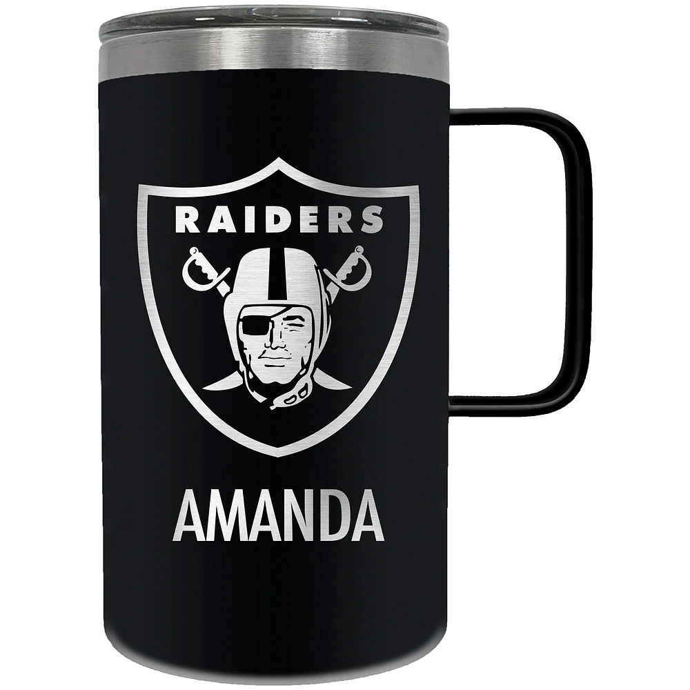 Las Vegas Raiders 18oz. Personalized Hustle Mug