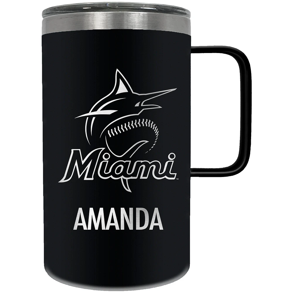Miami Marlins 18oz. Personalized Hustle Mug