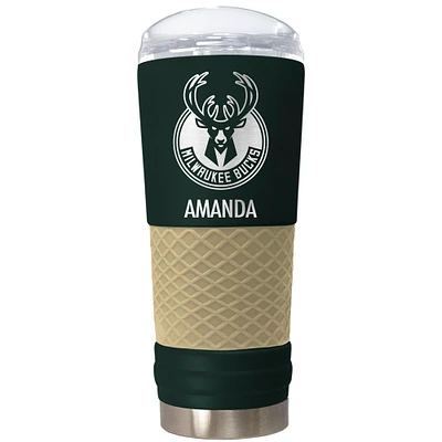 Milwaukee Bucks 24oz. Personalized Team Color Draft Tumbler