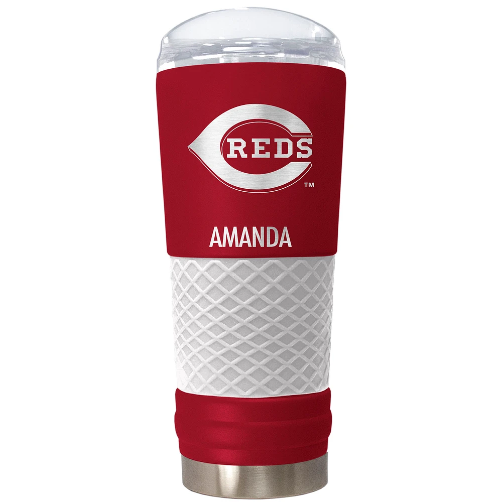 Cincinnati Reds 24oz. Personalized Team Color Draft Tumbler