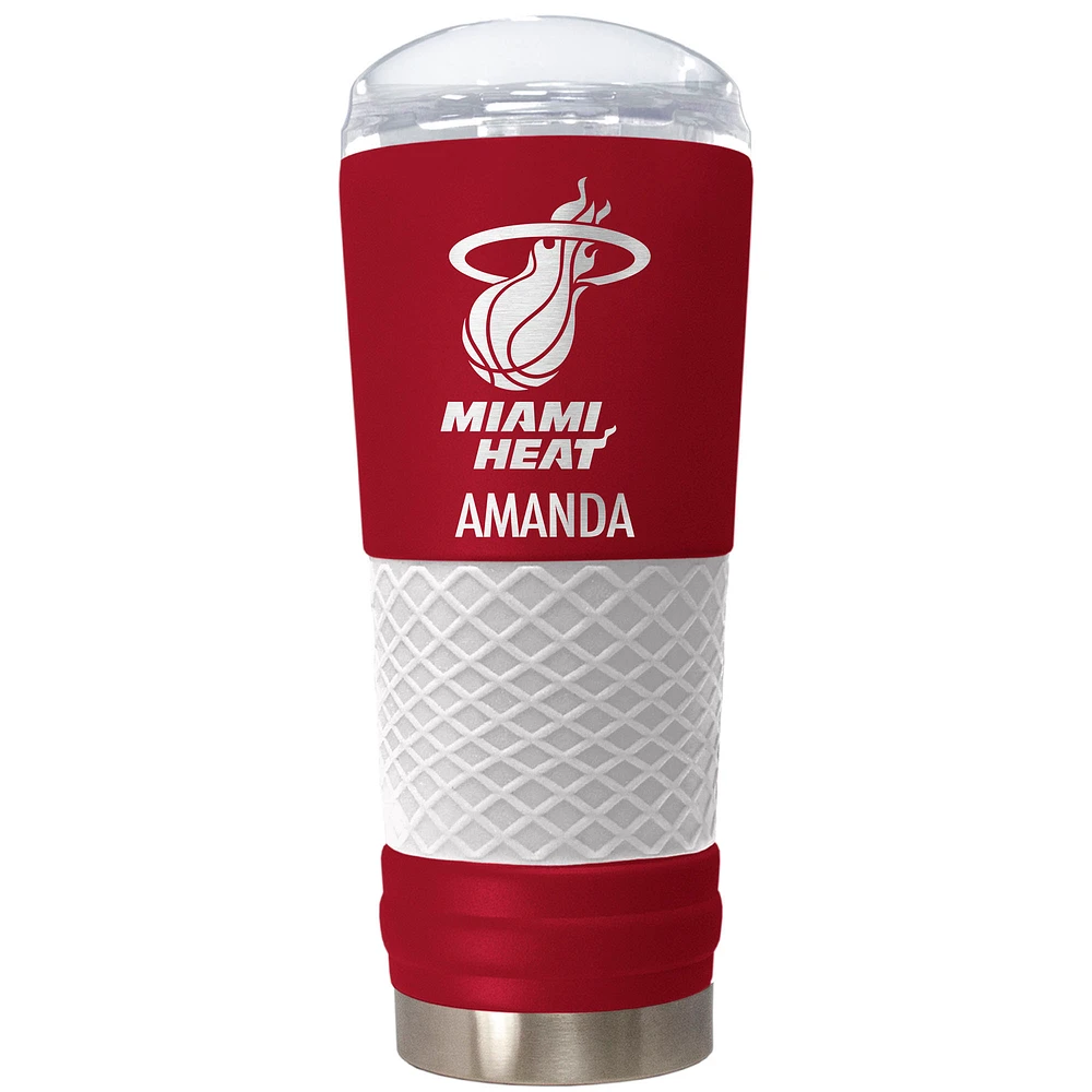 Miami Heat 24oz. Personalized Team Color Draft Tumbler