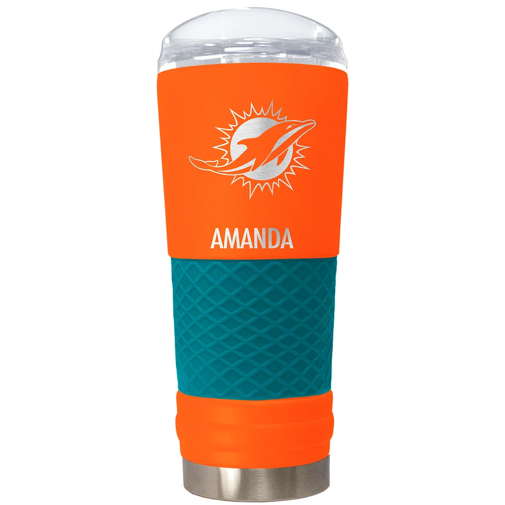 Miami Dolphins 24oz. Personalized Team Color Draft Tumbler