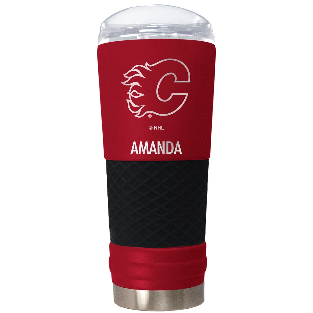 Calgary Flames 24oz. Personalized Team Color Draft Tumbler