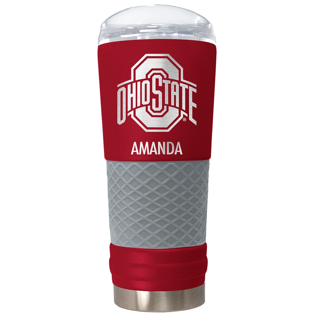 Ohio State Buckeyes 24oz. Personalized Team Color Draft Tumbler