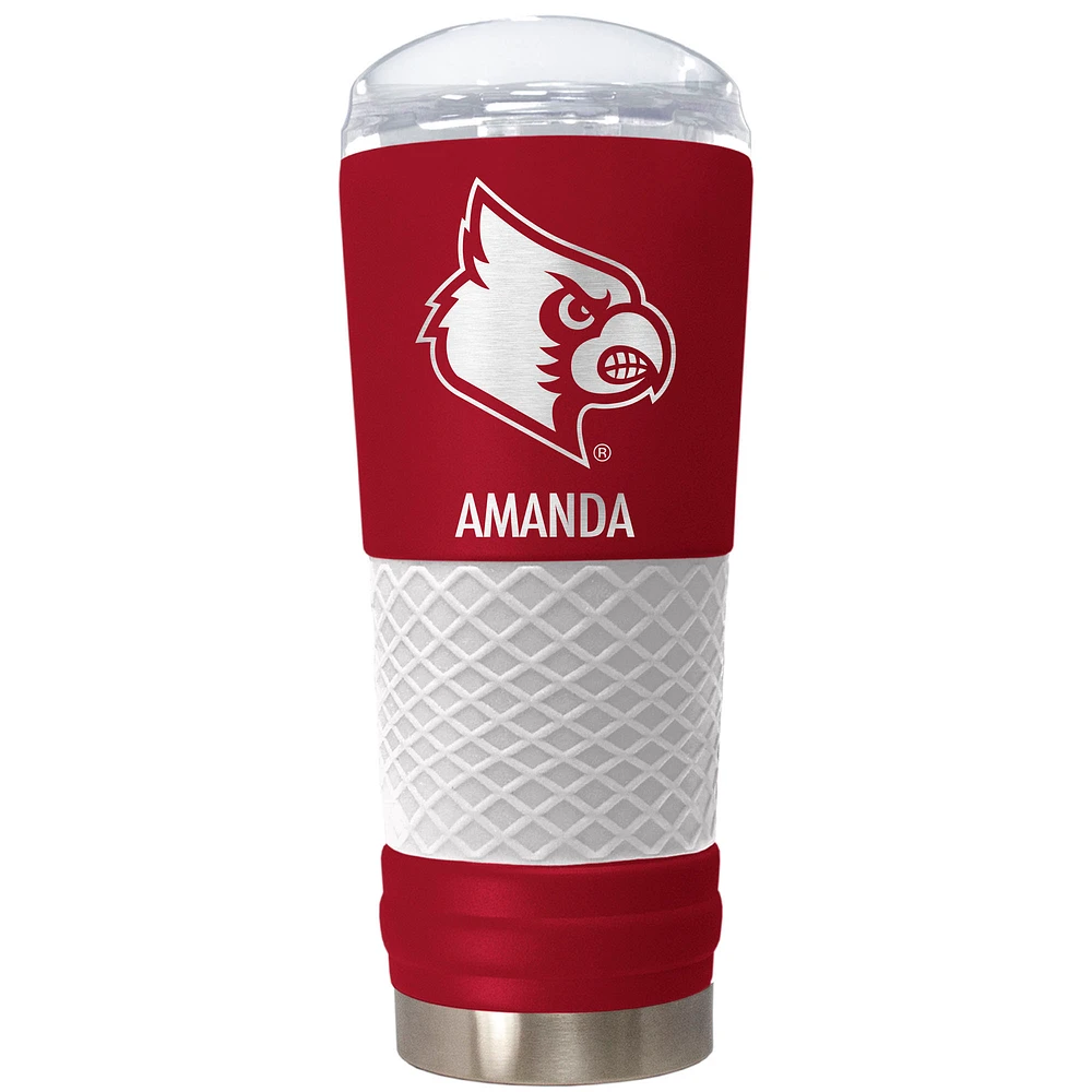 Louisville Cardinals 24oz. Personalized Team Color Draft Tumbler