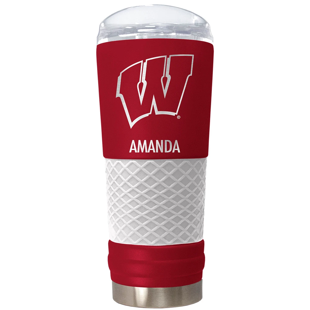 Wisconsin Badgers 24oz. Personalized Team Color Draft Tumbler