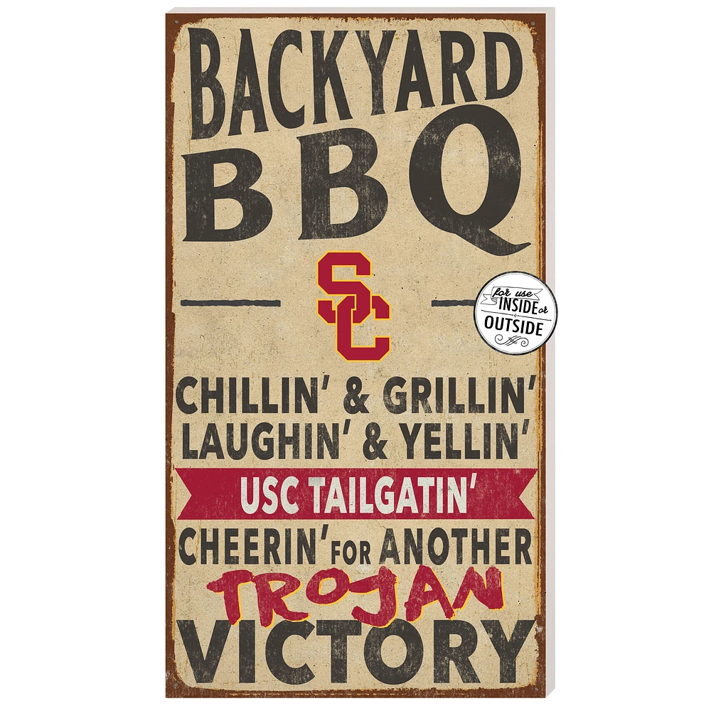 USC Trojans 11'' x 20'' Indoor/Outdoor BBQ Sign