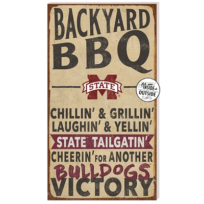Mississippi State Bulldogs 11'' x 20'' Indoor/Outdoor BBQ Sign