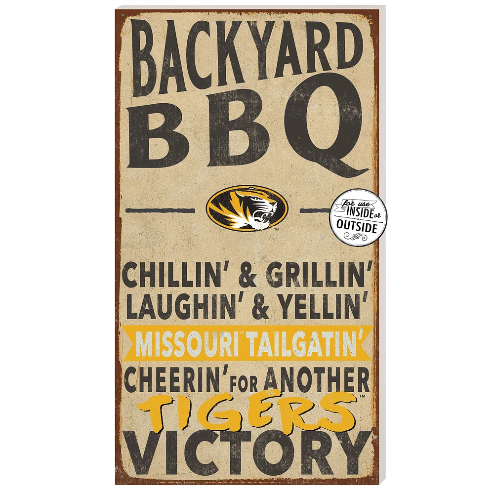Missouri Tigers 11'' x 20'' Indoor/Outdoor BBQ Sign
