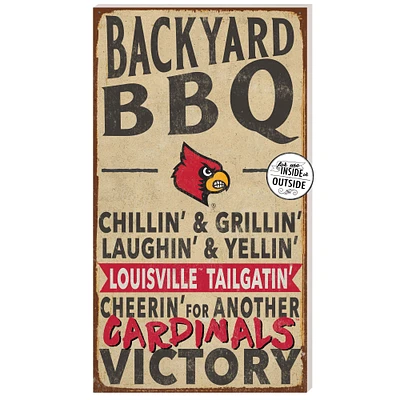 Louisville Cardinals 11'' x 20'' Indoor/Outdoor BBQ Sign