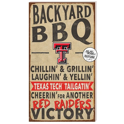 Texas Tech Red Raiders 11'' x 20'' Indoor/Outdoor BBQ Sign