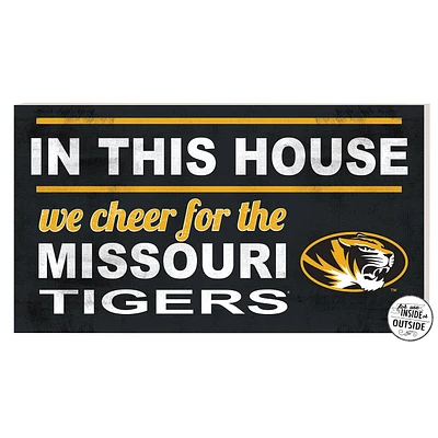 Missouri Tigers 11'' x 20'' Indoor/Outdoor In This House Sign