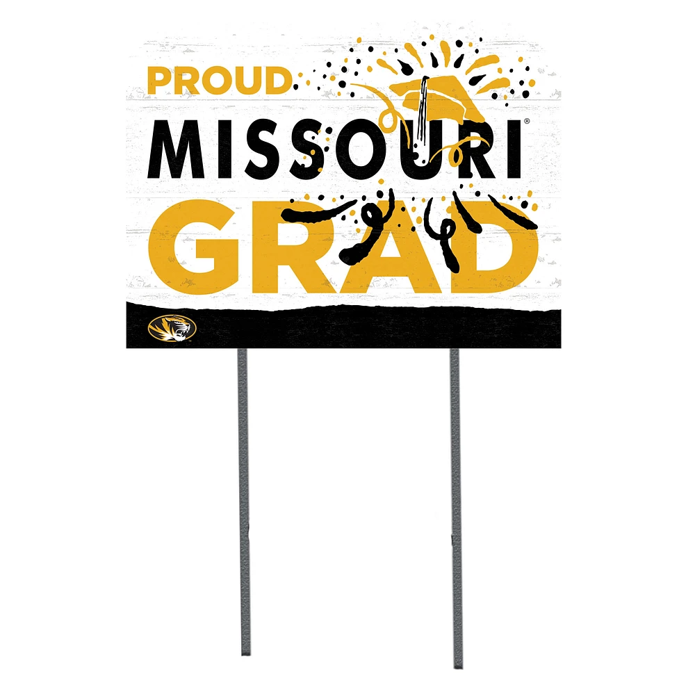 Missouri Tigers 18'' x 24'' Proud Grad Yard Sign