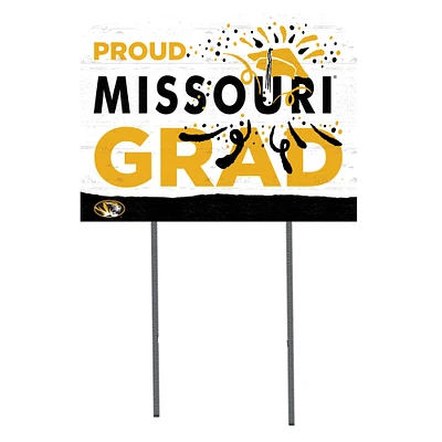 Missouri Tigers 18'' x 24'' Proud Grad Yard Sign