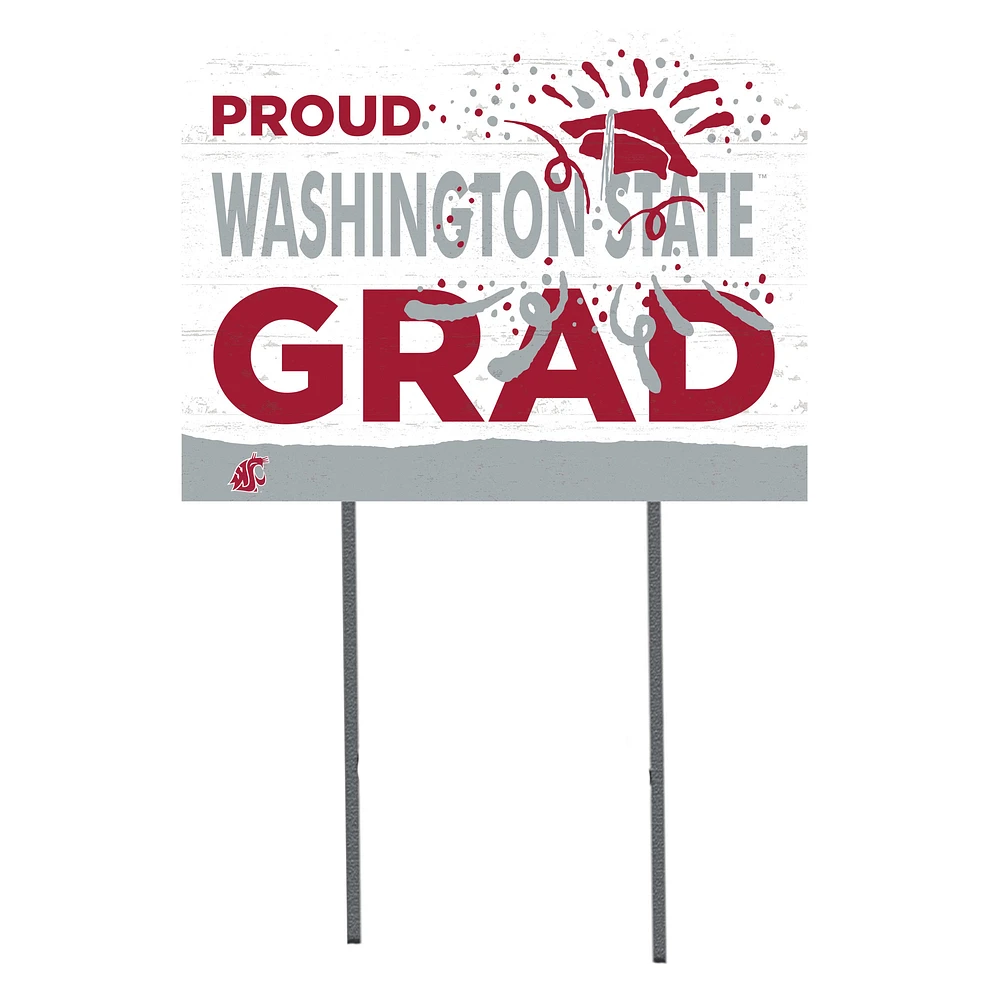 Washington State Cougars 18'' x 24'' Proud Grad Yard Sign