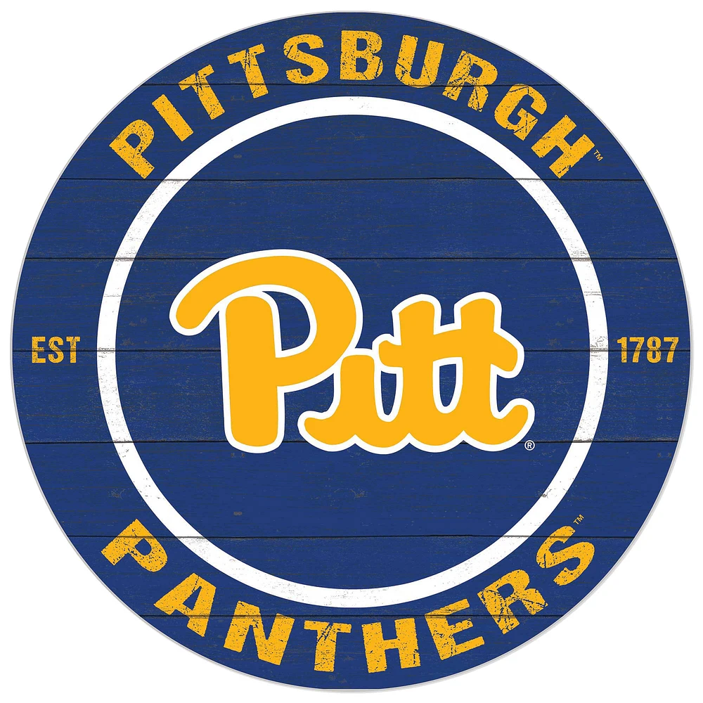 Pitt Panthers 20'' x 20'' Indoor/Outdoor Circle Sign