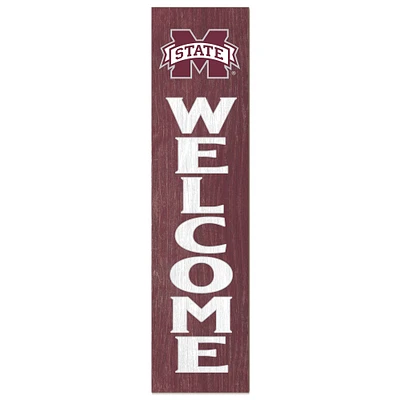 Mississippi State Bulldogs 12'' x 48'' Welcome Outdoor Leaner