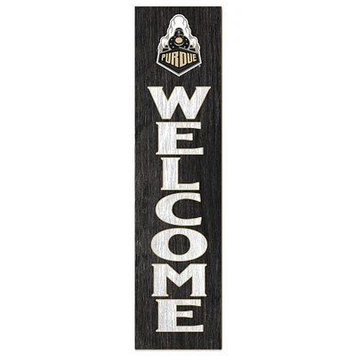 Purdue Boilermakers 12'' x 48'' Welcome Outdoor Leaner