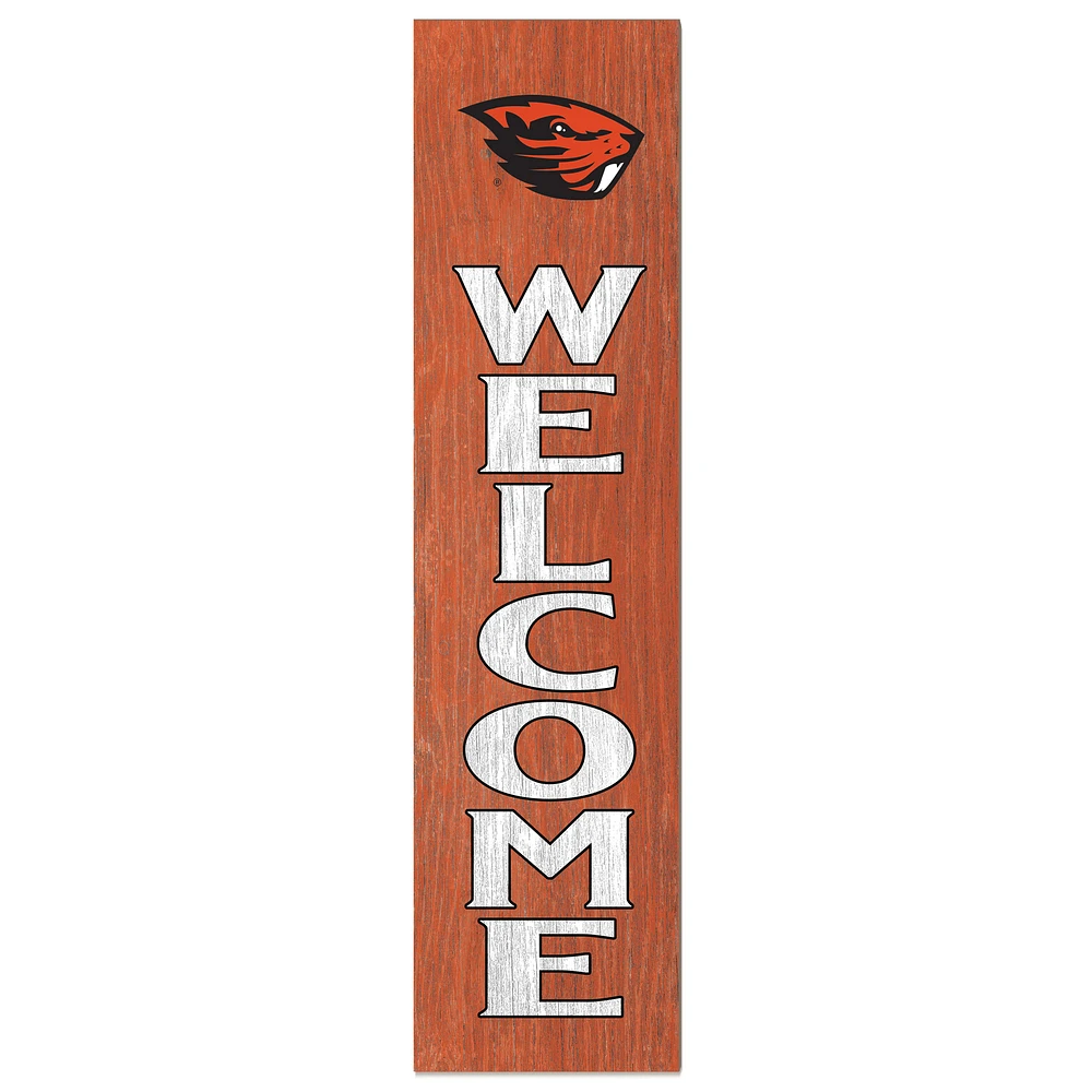 Oregon State Beavers 12'' x 48'' Welcome Leaner