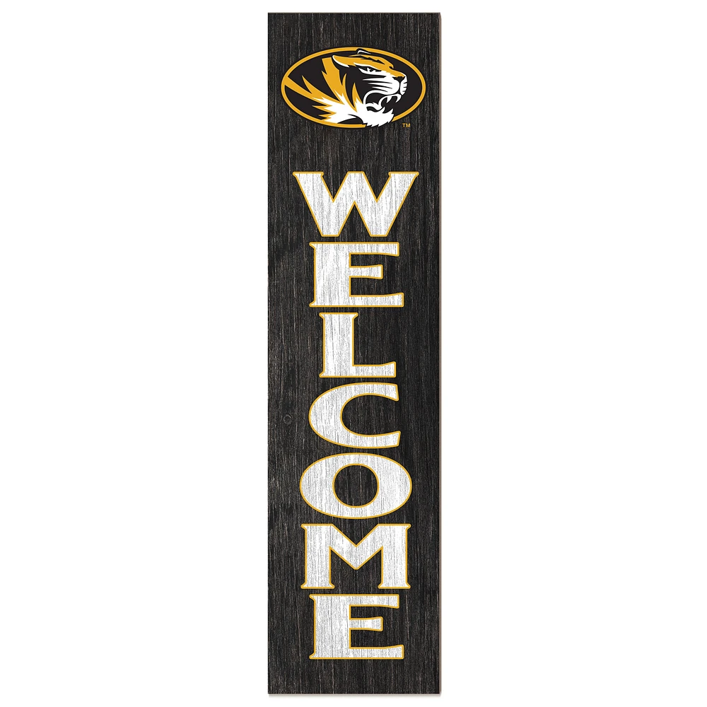 Missouri Tigers 12'' x 48'' Welcome Leaner